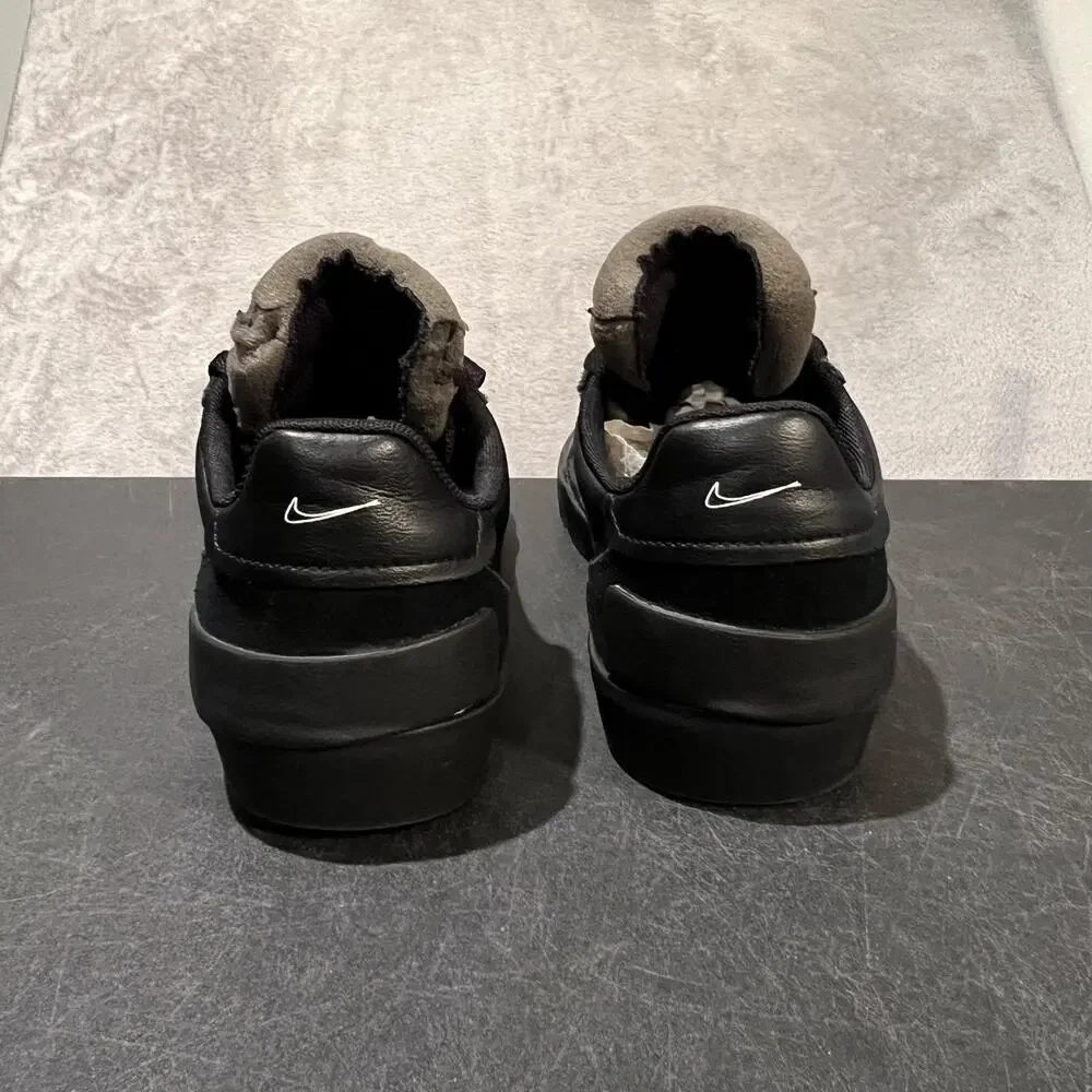 Nike Drop-Type N.354 Shoes Youth Size 5.5Y Black Low Top Leather Suede Casual